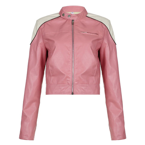 pink-stripe-spliced-zip-up-pu-leather-jacket-1-4