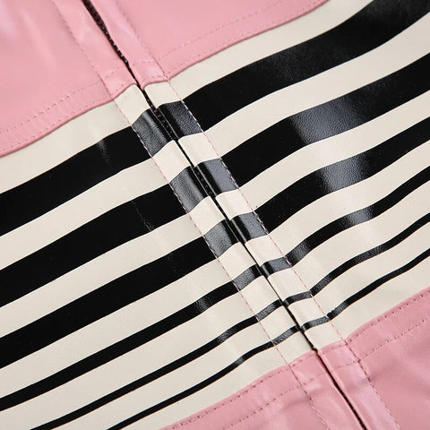 pink-stripe-spliced-zip-up-pu-leather-jacket-10