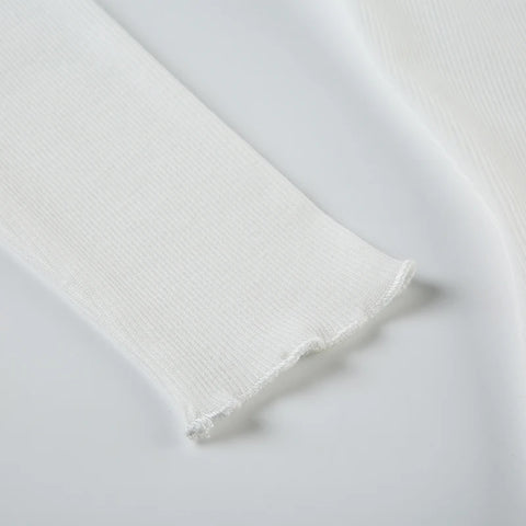 Grey Lace Trim Knitted V-Neck Top