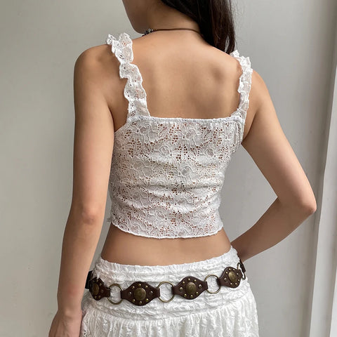 white-jacquard-ruffles-hollow-out-lace-top-4