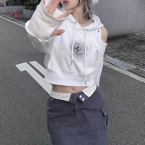 white-printed-open-shoulder-hooded-top-2