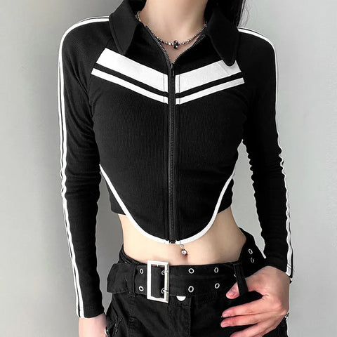 black-stripe-spliced-zip-up-top-3