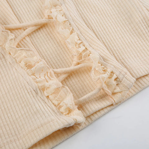 cute-skin-lace-spliced-tie-up-top-7