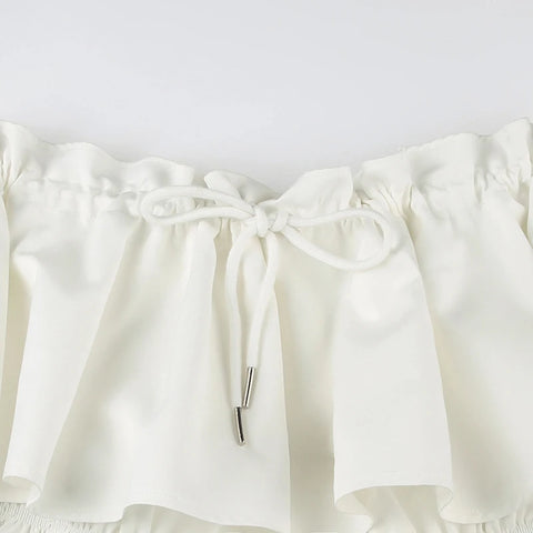 sweet-white-ruched-low-waist-short-skirt-7