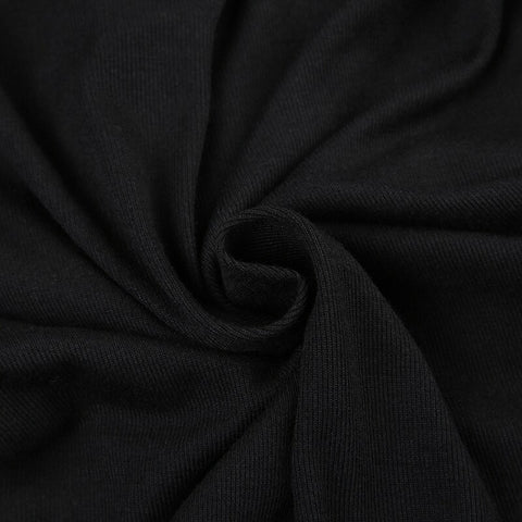 black-v-neck-folds-short-sleeve-a-line-dress-8
