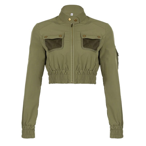 army-green-stand-collar-zip-up-pockets-coat-5
