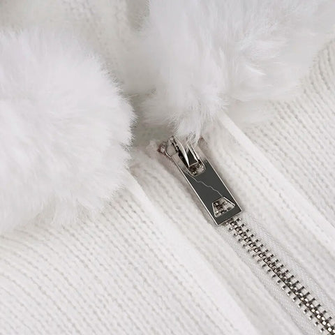 white-zip-up-hairball-fluffy-hooded-knitted-sweater-5