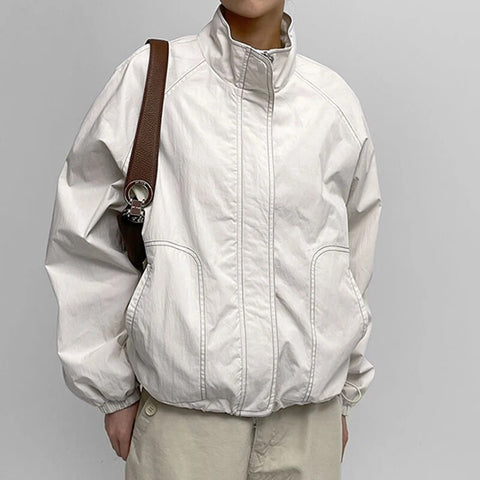 casual-stand-collar-zip-up-loose-coat-7