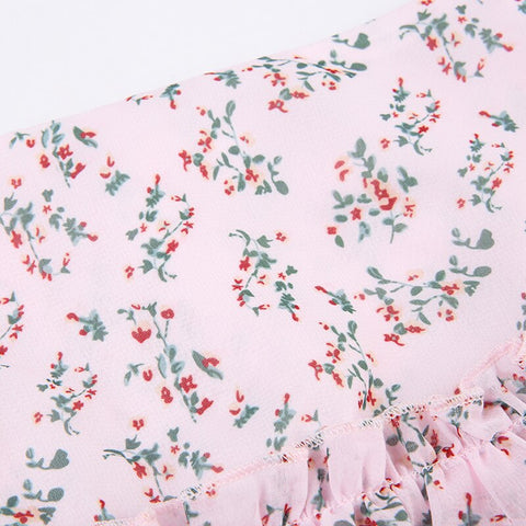 flowers-printed-lace-trim-ruffles-mini-pleated-skirt-6