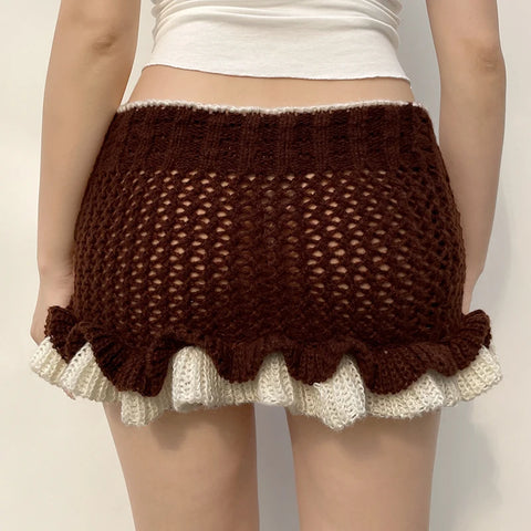 brown-knitted-ruffles-tie-up-mini-skirt-3