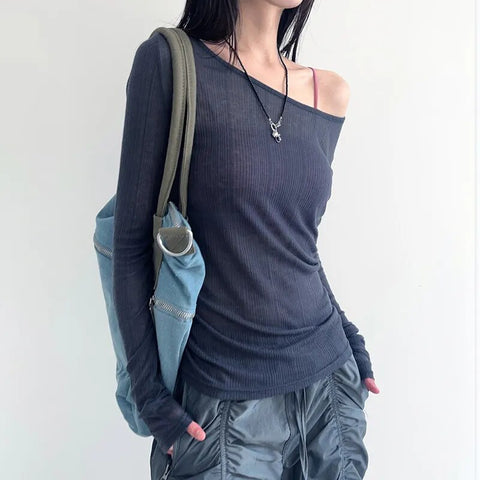 basic-blue-knit-long-sleeve-backless-top-3