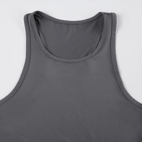 Two Pieces Sporty Tank Top +Short Set