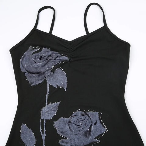 elegant-strap-flowers-printed-frill-sexy-dress-5