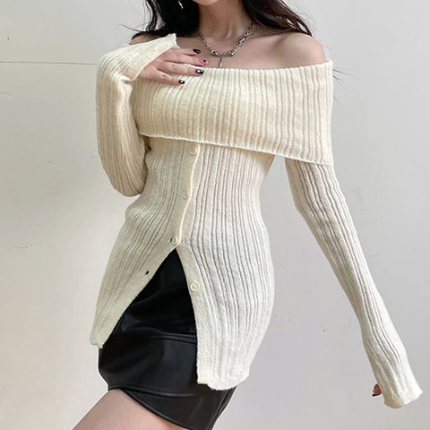 basic-buttons-off-shoulder-knitted-sweater-3