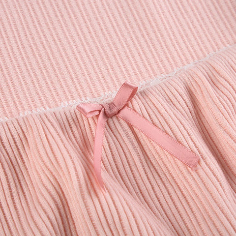pink-lace-trim-bow-two-pieces-set-14
