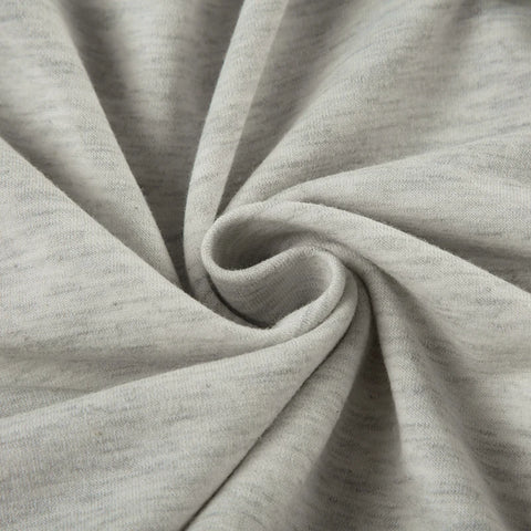 Grey Graphic Print Zipper High Waist Coat