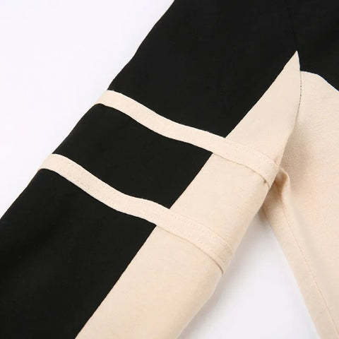 black-patchwork-zip-up-turtleneck-coat-8