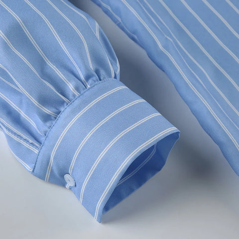 Casual Striped Long Sleeve Two Pieces Set