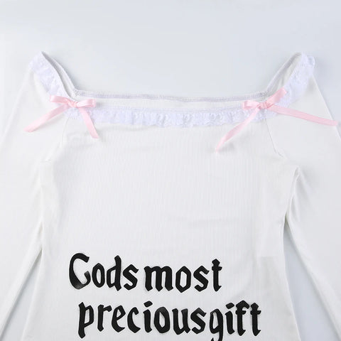 sweet-lace-patchwork-letter-print-bow-top-1-4