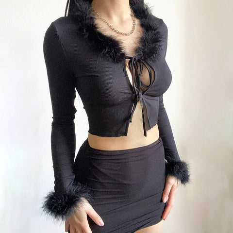 black-slit-tie-up-faux-fur-trim-top-4