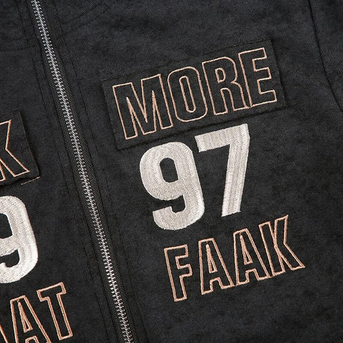 punk-turtleneck-zip-up-letter-embroidery-coat-6