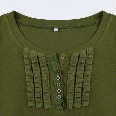 green-long-sleeve-slim-stitch-ruched-buttons-top-5
