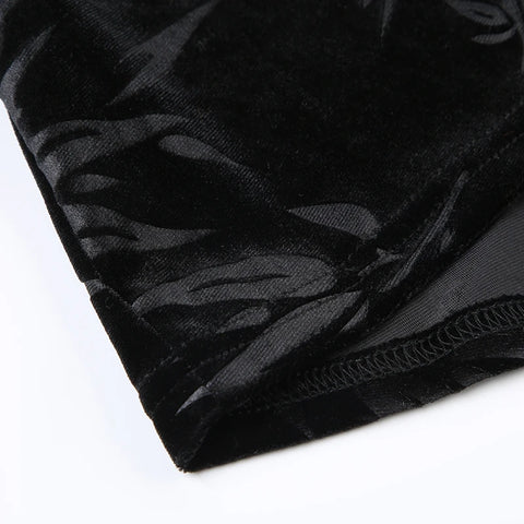 elegant-black-velour-faux-fur-jacquard-dress-7