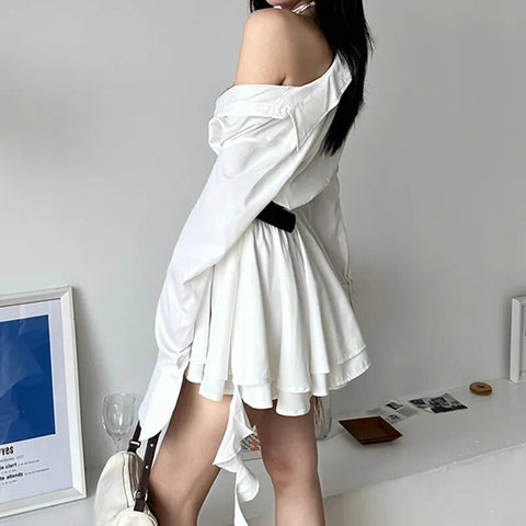 white-flare-sleeve-two-layer-a-line-dress-4