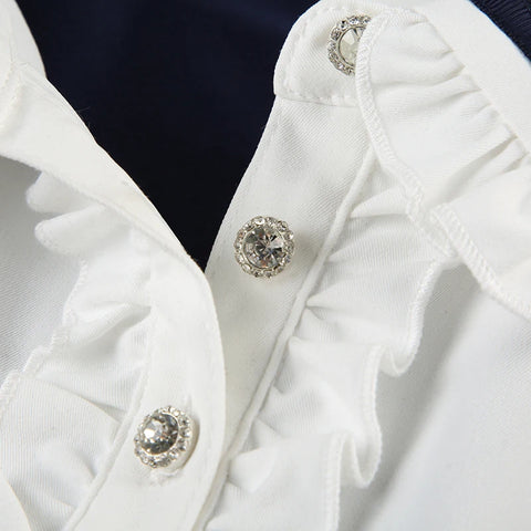 blue-patchwork-bow-ruched-short-sleeve-top-6