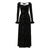 elegant-black-velour-faux-fur-jacquard-dress-4