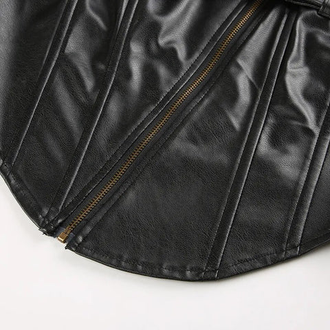punk-strapless-belt-zipper-pu-leather-top-8