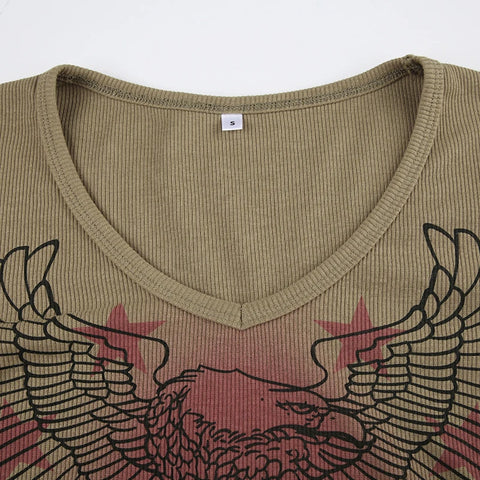 khaki-graphic-printed-long-sleeves-slim-top-5