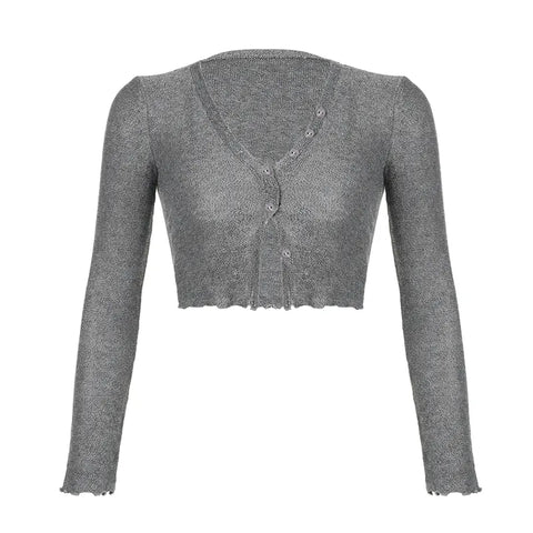 casual-grey-v-neck-cardigan-buttons-sweater-4