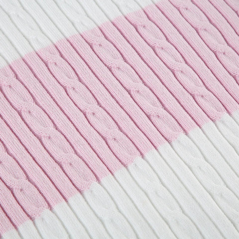 Sweet Striped Pullovers V-neck Sweater