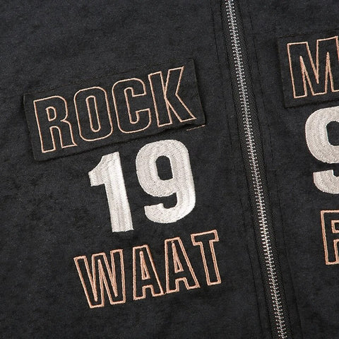 punk-turtleneck-zip-up-letter-embroidery-coat-8