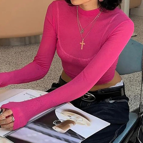 pink-stand-collar-see-through-crop-top-2