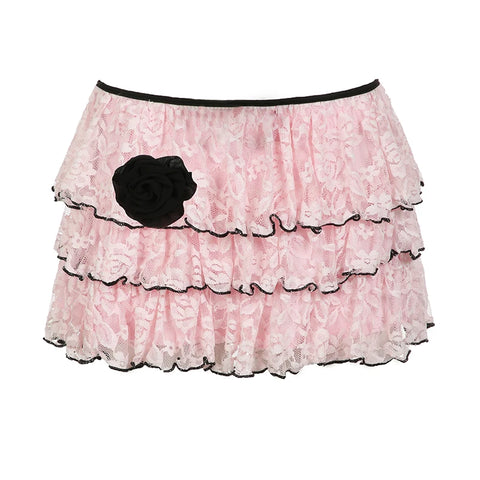 sweet-lace-cake-flower-low-waist-skirt-4