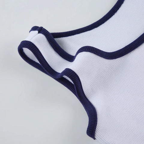 Casual Digital Printing Cropped Skinny Mini Top