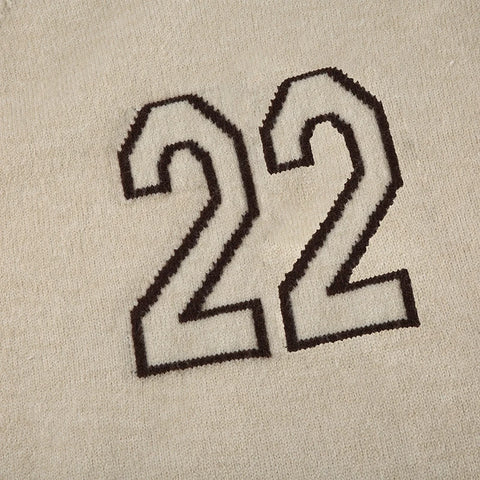 Brown Digital Pattern Turtleneck Pullover Sweater