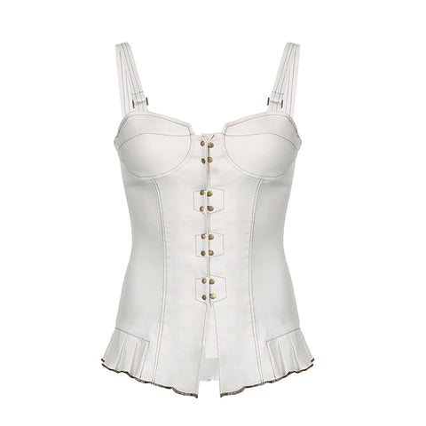 vintage-white-ruffles-buttons-halter-neck-sleeveless-top-4