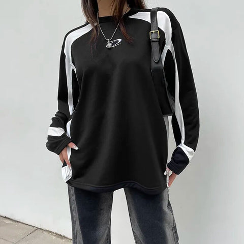 black-patchwork-long-sleeve-oversized-top-2