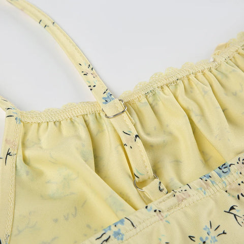 yellow-bow-small-flowers-printing-mini-dress-10