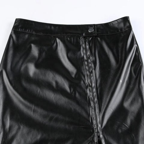 black-asymmetrical-folds-pu-leather-skirt-6