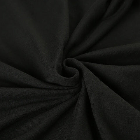 Gothic Dark Fishnet Patchwork Top