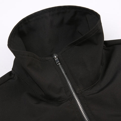 black-buckle-turtleneck-pullover-smock-zipper-top-6