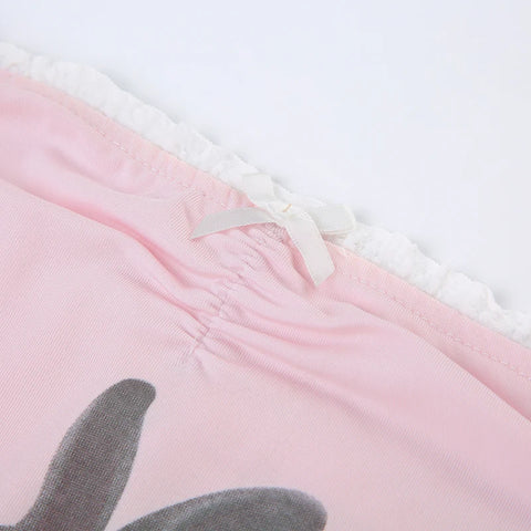 pink-lace-bow-rabbit-print-two-pieces-top-6