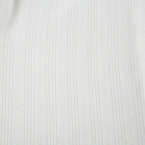 Elegant White Jacquard Single Breasted Shirt