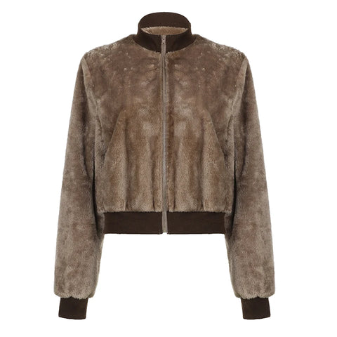 vintage-brown-fluffy-faux-fur-zip-up-coat-4