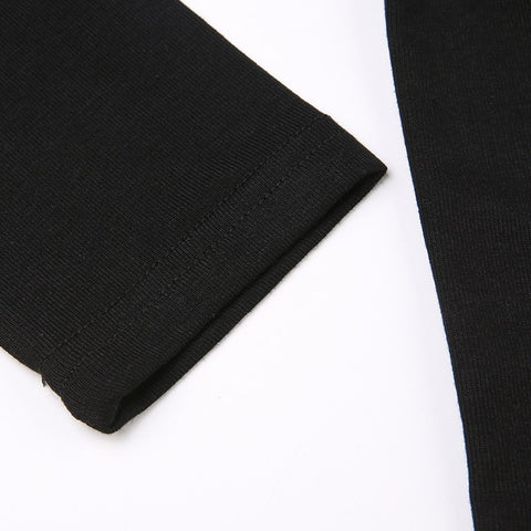 black-casual-sporty-stripe-stitch-slim-zipper-top-6