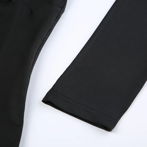 black-bow-lace-trim-letter-printed-top-7